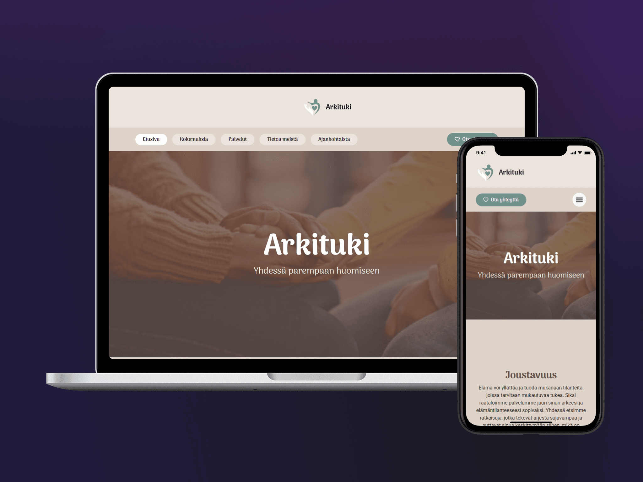 Arkituki – Hyvinvointipalvelujen kotisivut WordPressillä