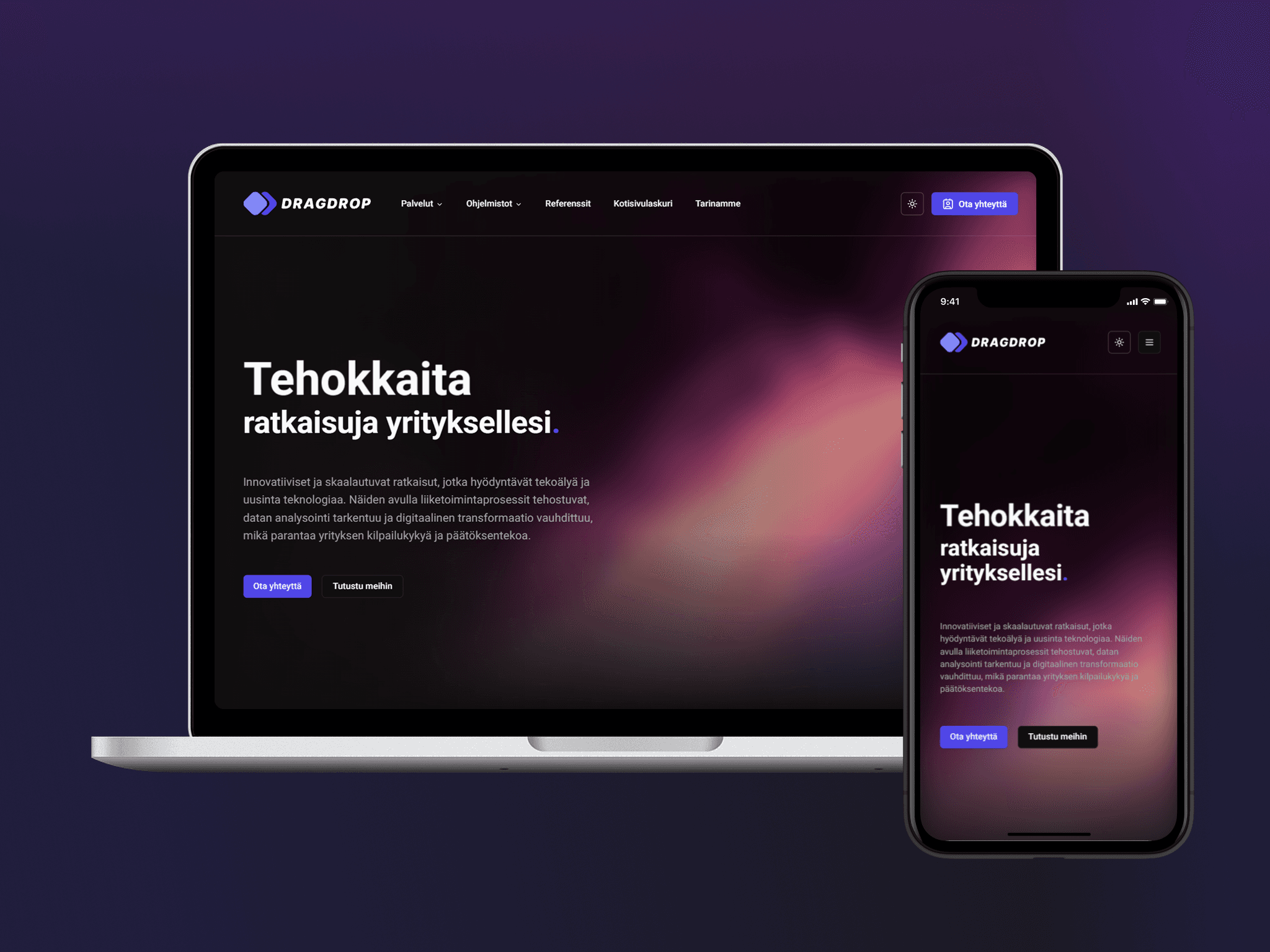 DragDrop – Next.js + Directus kotisivutoteutus